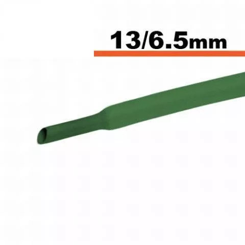 Tuburi termocontractabile - Tub termocontractibil verde 13mm/6.5mm 0.5m OEM pentru izolare și protecție cabluri