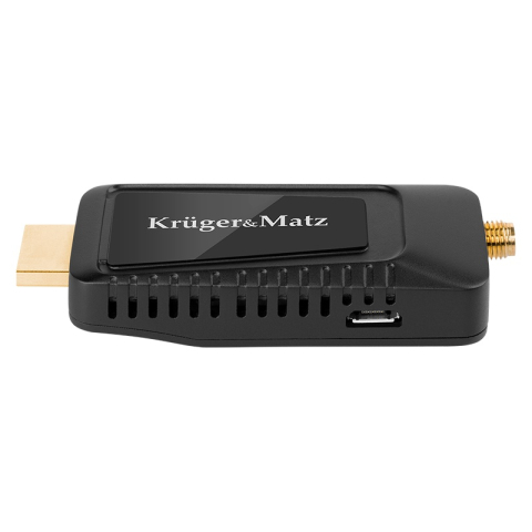 Tuner DVB-T2 HEVC H.265 HDMI Kruger&Matz KM9999 cu conector HDMI și SMA, culoare neagră [5]