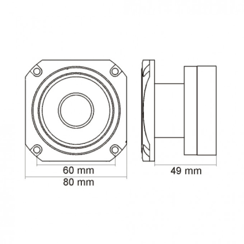 Tweeter dome 100W 8 ohmi HTW002 Carguard, putere 200W, 1 bucată, sunet clar și detaliat. [3]
