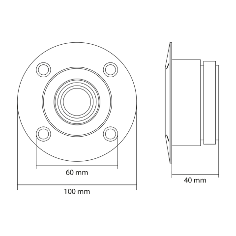 Tweeter Profesional M'N'C 33512 70W 8 Ohmi 2kHz-20kHz 100x40 mm [2]