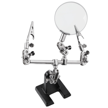 Scule mentenanta - Unealtă ajutătoare lipire cu lupă 60mm clești reglabili REBEL NAR0044