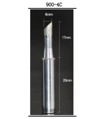 Vârf de rezervă 900-4C BakOn pentru stația BK701D SBK936D+, lungime 4 mm, tip conic, compatibilitate universală. [1]