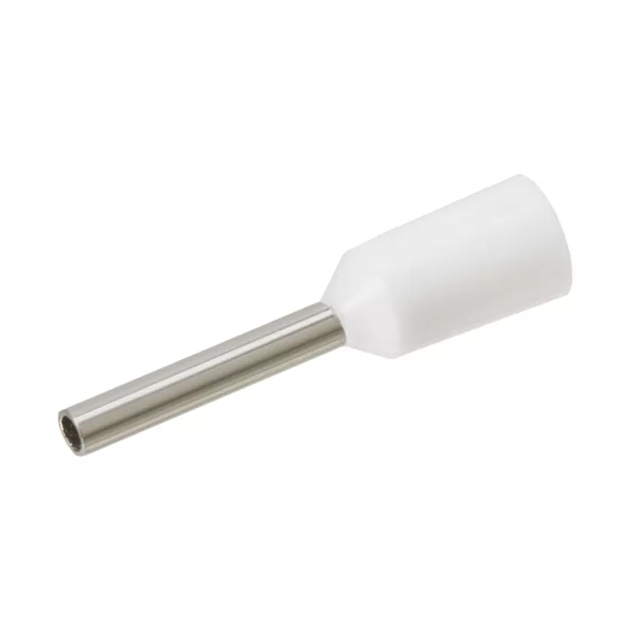 Mufe papuci - Vârf terminal cablu de 0.5 mm alb