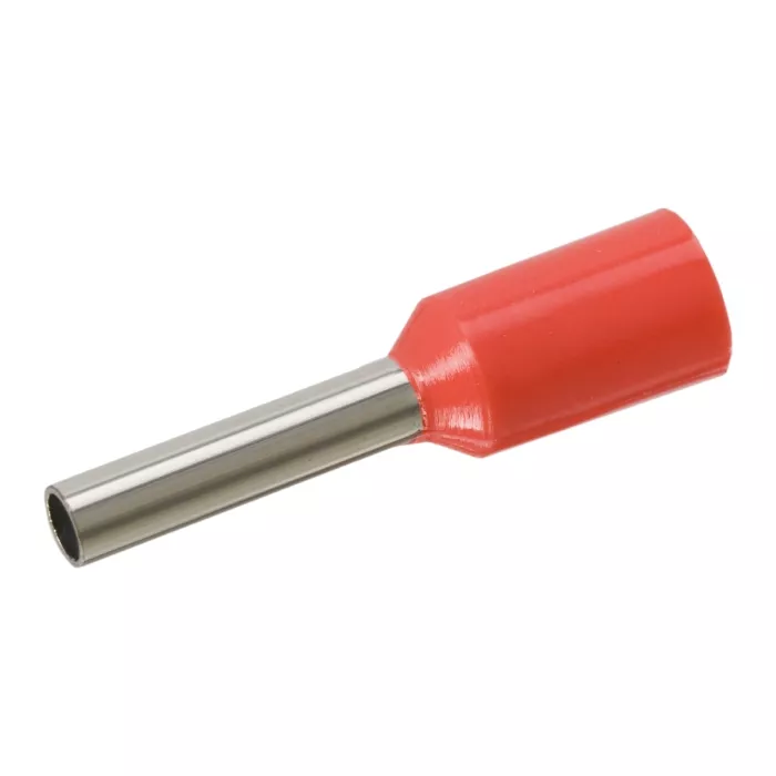 Mufe papuci - Vârf terminal cablu de 1 mm roșu