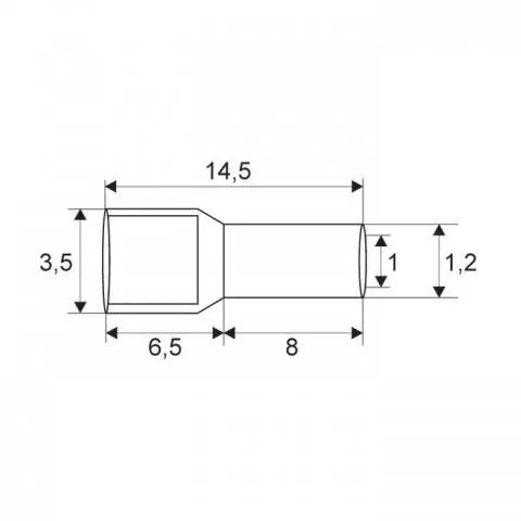 Vârf terminal cablu de 0.75 mm negru - IoElectronice.ro [1]
