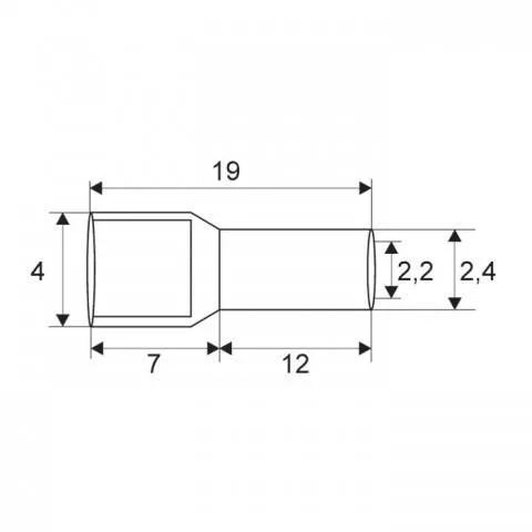 Vârf terminal cablu 2.5 mm albastru OEM conector AC/DC, garanție 24 luni persoane fizice [1]