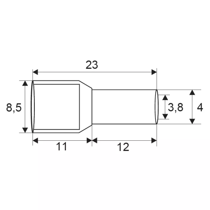 Vârf terminal cablu de 2x4 mm 1buc – IoElectronice.ro [2]