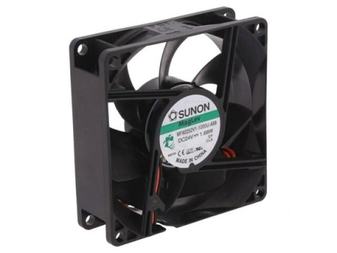Ventilatoare PC - Ventilator DC axial 24VDC 80x80x25mm 69.29m³/h 33dBA Vapo SUNON MF80252V1-1000U-A99 – IoElectronice.ro