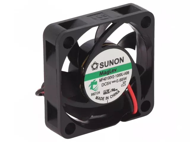Ventilatoare PC - Ventilator DC axial 5VDC 40x40x10mm 11.89m3/h 20.6dBA lagar Vapo SUNON MF40100V2-1000U-A99 – IoElectronice.ro