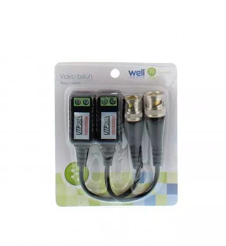 Video balun HD prin cablu UTP/FTP prindere cu surub Well - IoElectronice.ro [1]