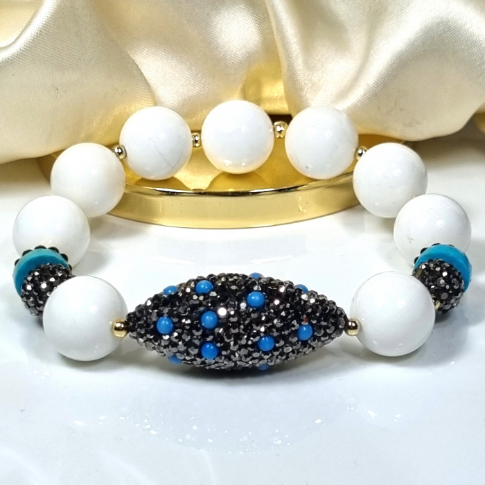 Marysia White Coral and Turquoise [4]