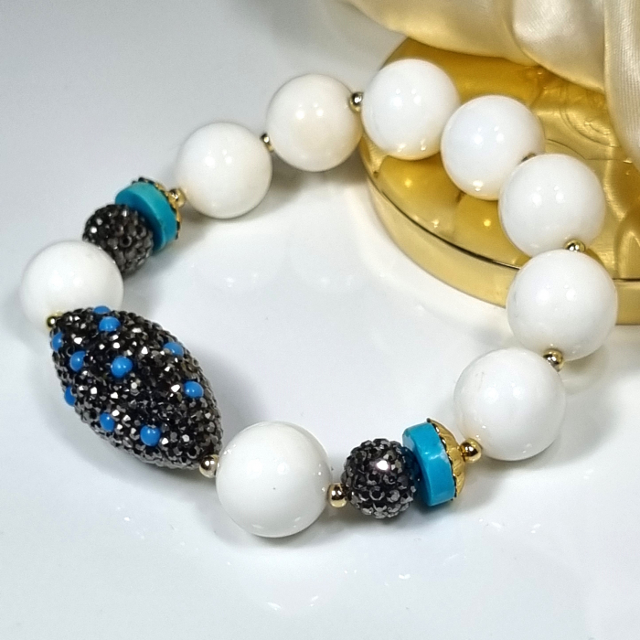 Marysia White Coral and Turquoise [13]
