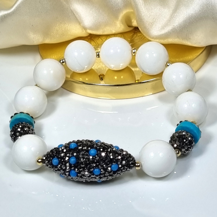 Marysia White Coral and Turquoise [10]