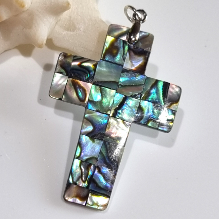Marysia Paua Shell Cross [4]