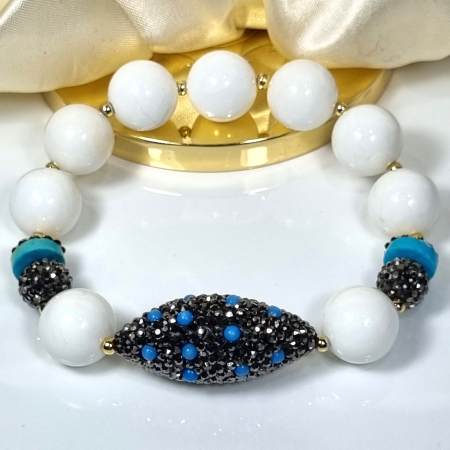 Marysia White Coral and Turquoise [1]