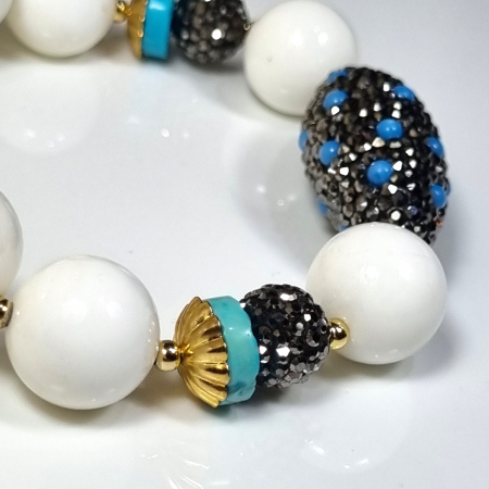 Marysia White Coral and Turquoise [8]