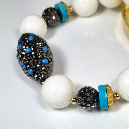 Marysia White Coral and Turquoise [13]