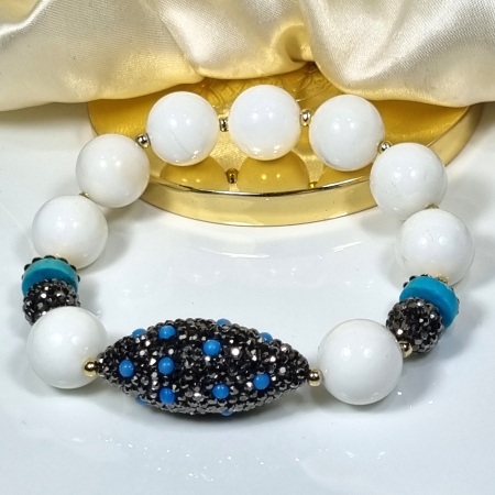Marysia White Coral and Turquoise [9]