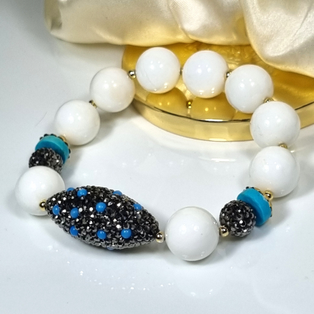 Marysia White Coral and Turquoise [10]