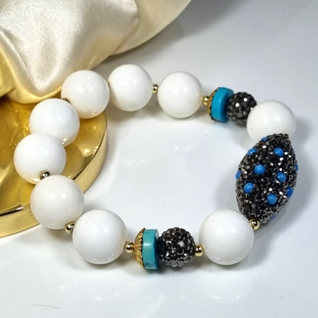 Marysia White Coral and Turquoise [7]