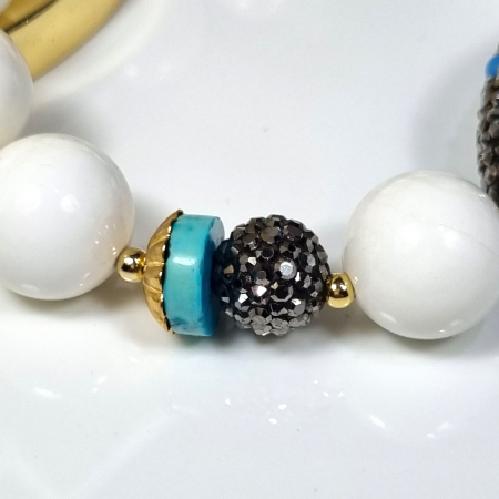 Marysia White Coral and Turquoise [6]