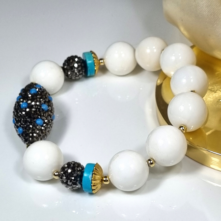 Marysia White Coral and Turquoise [14]