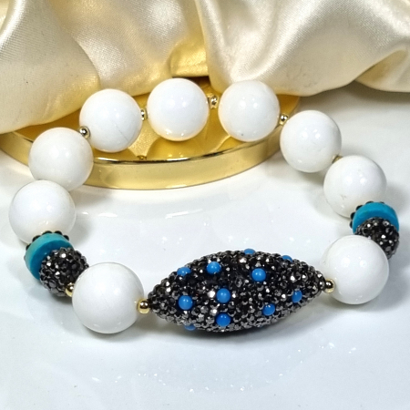 Marysia White Coral and Turquoise [4]