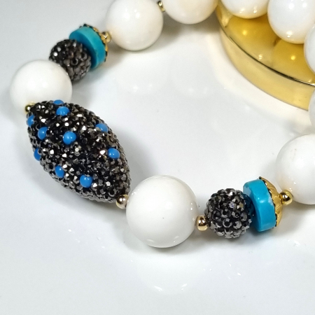 Marysia White Coral and Turquoise [11]
