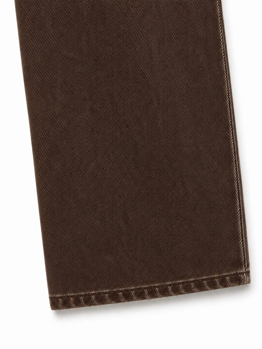 Blugi damă maro Isabellia cu talie înaltă și design patchwork  din bumbac premium [9]