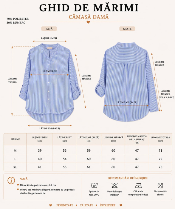 Cămașă Office Business Stripes - Design Italian Isabellia [7]