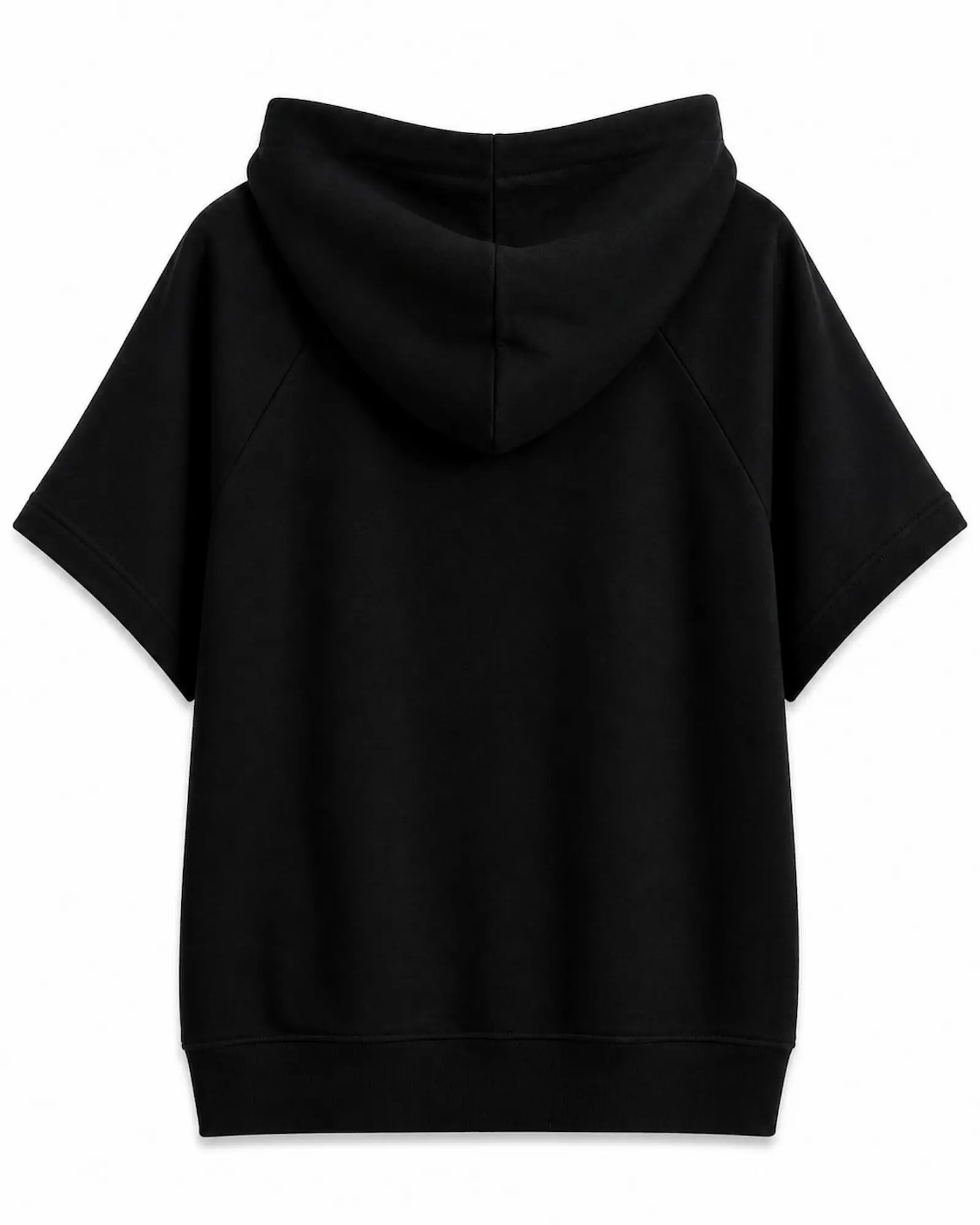 Set Sport Dama Negru Bumbac Hanorac si Pantaloni Scurti - Isabellia.ro [8]