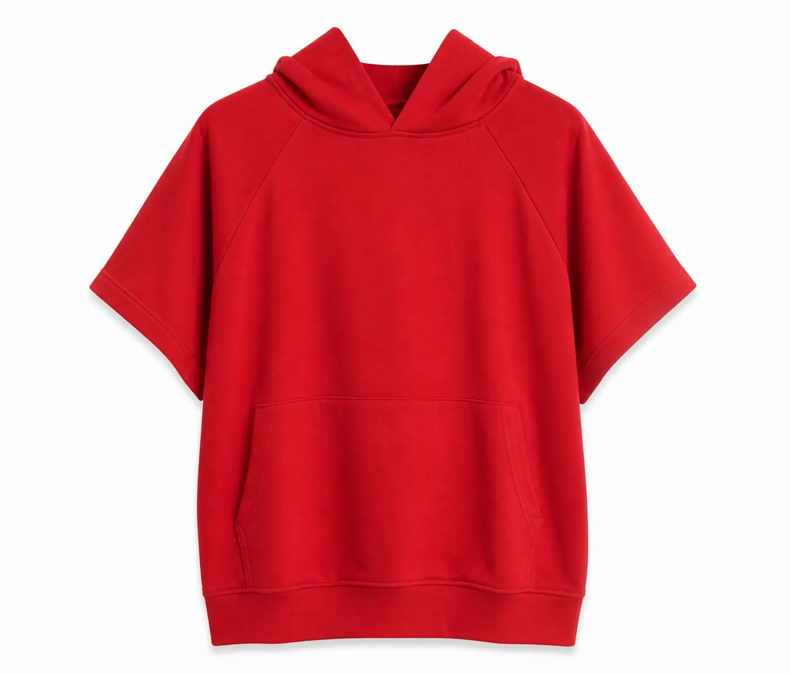 Set Sport Dama Rosu Bumbac Hanorac si Pantaloni Scurti - Isabellia.ro [9]