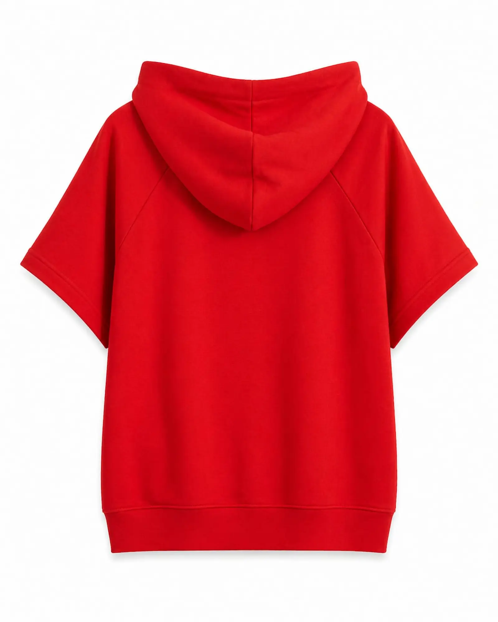 Set Sport Dama Rosu Bumbac Hanorac si Pantaloni Scurti - Isabellia.ro [4]