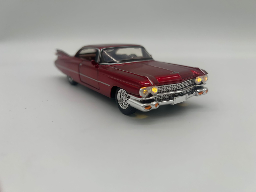 Automachetă Cadillac 1959, 15 cm, Funcție Pull-Back, Uși, Portbagaj și Capotă Deschizătoare, Lumină și Sunet [10]