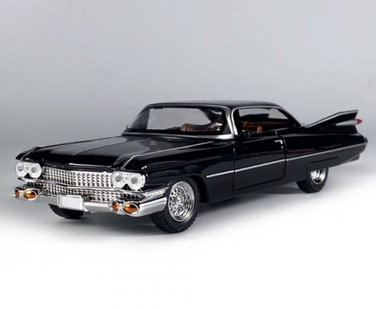 Automachetă Cadillac 1959, 15 cm, Funcție Pull-Back, Uși, Portbagaj și Capotă Deschizătoare, Lumină și Sunet [1]