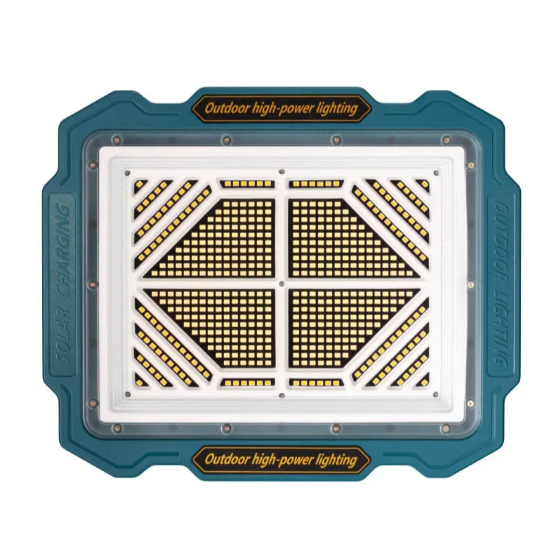 Proiector Lumina cu 3 Panouri Solare, Lampa LED Ultra Bright, Baterie Mare 6x18650, Power Bank, Incarcare Type-C, 6 Moduri Lumina, Portabila si Pliabila [2]