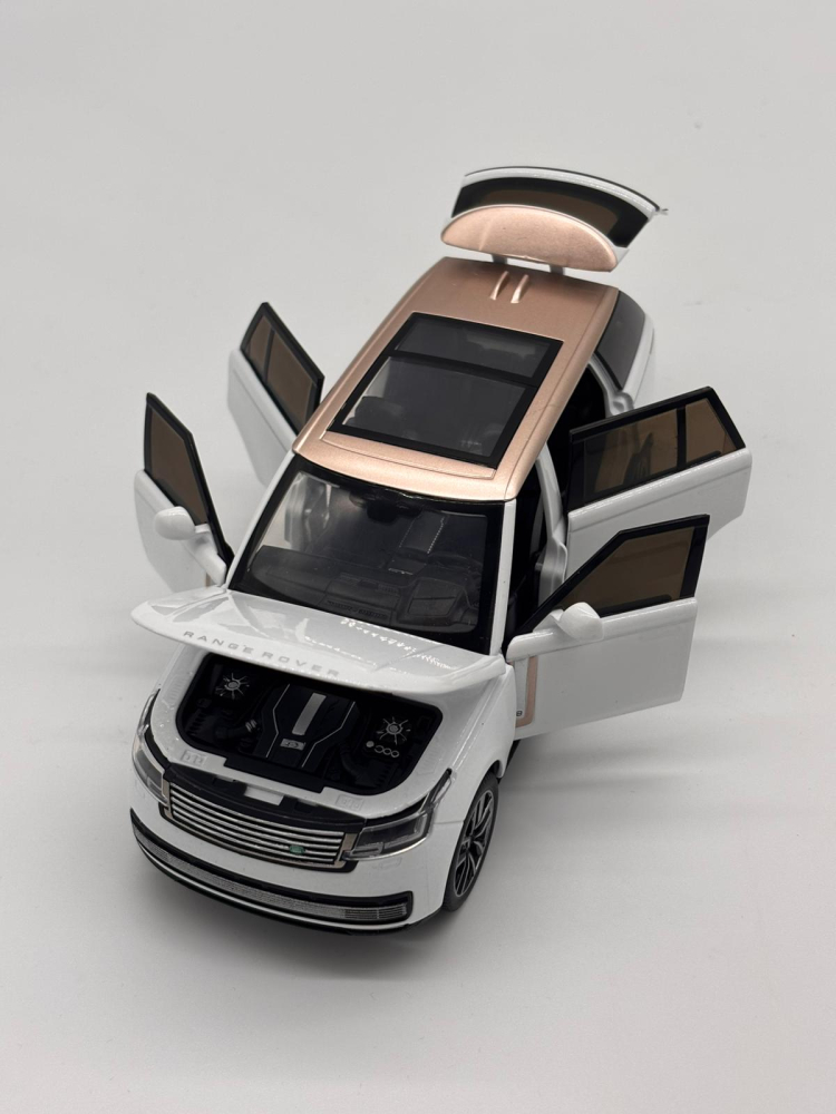 Automachetă Land Rover Range Rover Sport din Metal, 1:32, Funcție Pull-Back, Uși, Capotă și Portbagaj Deschizătoare, Lumină și Sunet, 16.5 cm [20]