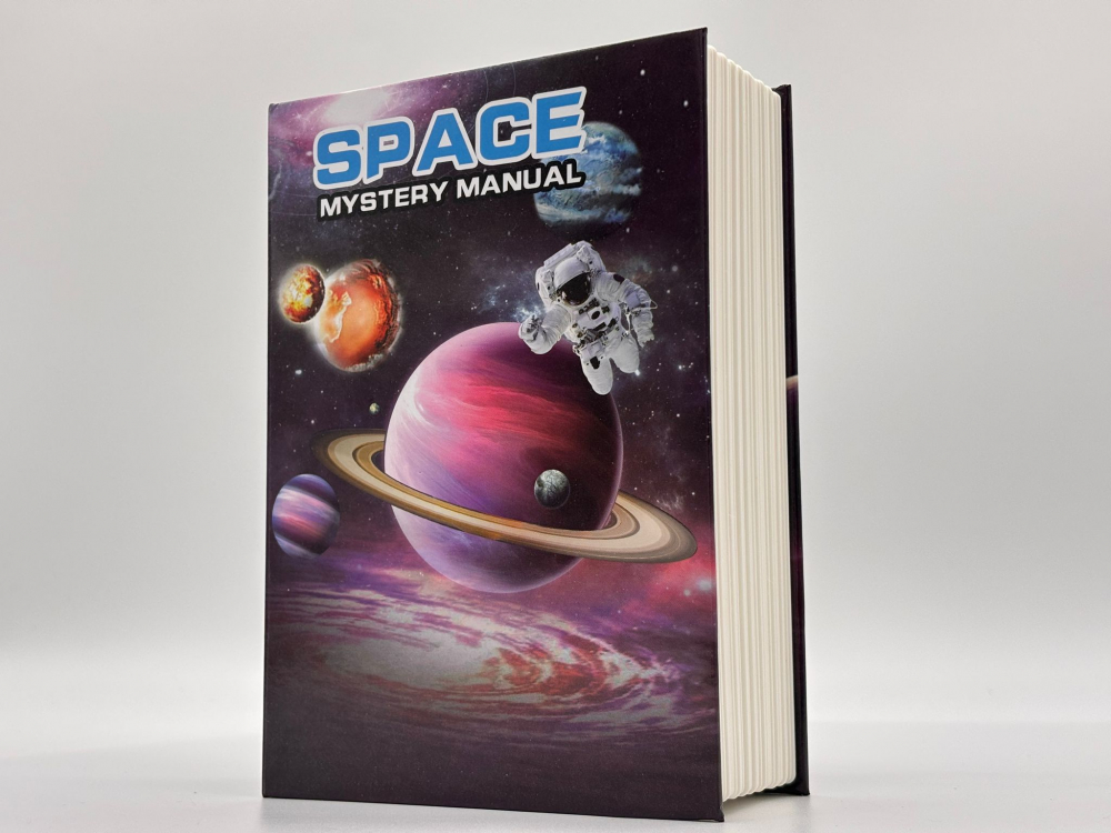 Pusculita Secreta cu Cod – Design Carte “Space Mystery Manual”, Ideală pentru Economii Discrete [5]