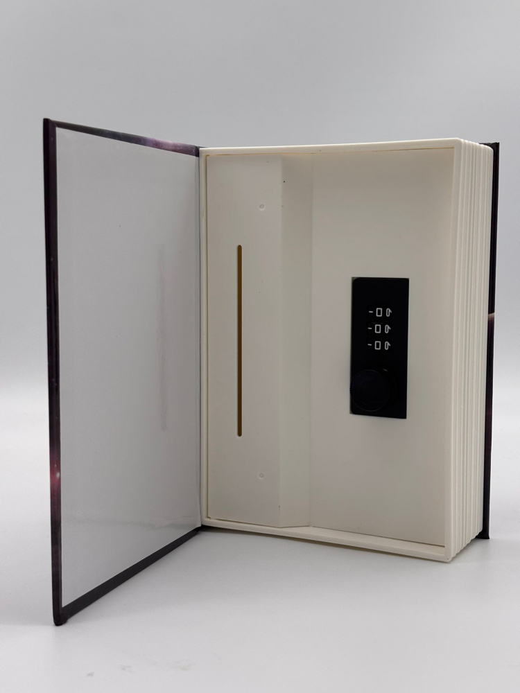 Pusculita Secreta cu Cod – Design Carte “Space Mystery Manual”, Ideală pentru Economii Discrete [6]