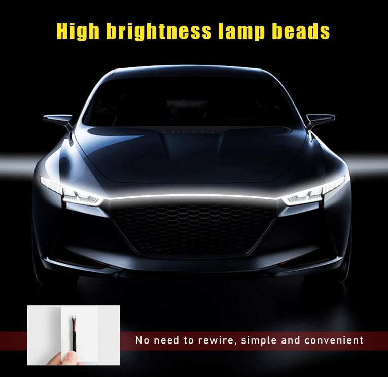 Banda LED Auto pentru Grilă Frontală – 180 cm, Rezistentă la Apă, Alb Rece – Upgrade Vizual pentru Mașina Ta [3]