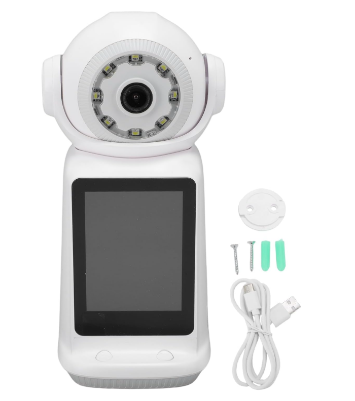 Cameră Video de Supraveghere Inteligentă WiFi, de Interior, Full HD 1080P, Funcție Apel Video, Viziune Nocturnă, Audio Bidirecțional, Suport Cloud și Card TF – Control prin Aplicația V380 PRO [10]