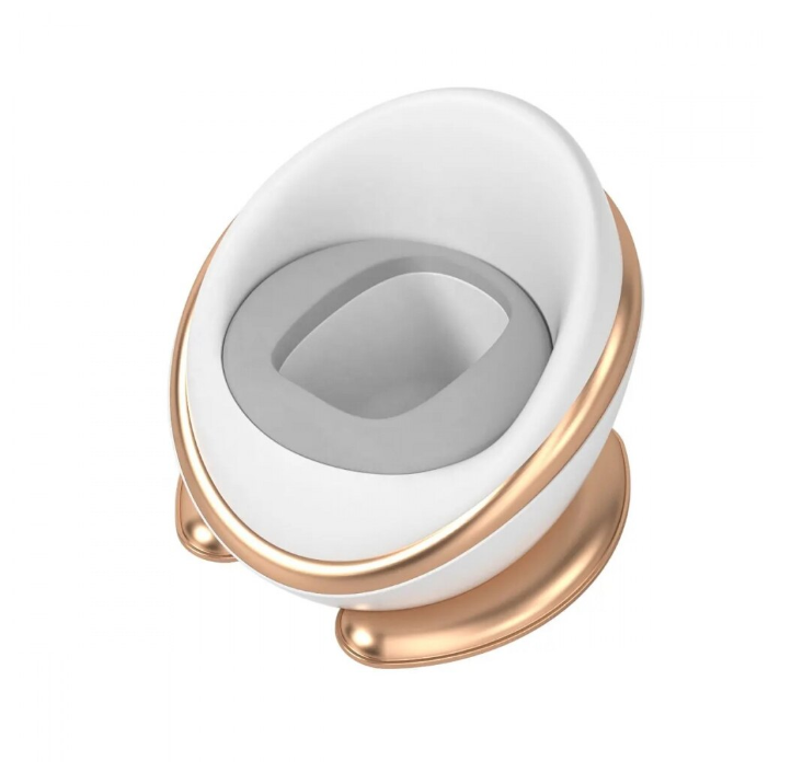 Olita Copii cu Spatar Ergonomic si Colac Moale din Spuma PU, Vas Detasabil, Baza Antiderapanta, Protectie Anti-Stropire, Design Capsula Spatiala [6]