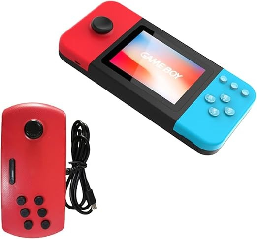 Consolă Portabilă Jocuri Retro – Conectare AV la TV,  Controler pentru 2 Jucători, Ecran 2.8” HD Color, 500 Jocuri Incluse, Baterie Reîncărcabilă 800mAh [4]
