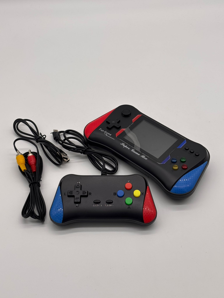 Consolă 2 Jucatori Retro Portabilă cu 500 Jocuri, Joystick pentru 2 Jucători, Conectare TV AV, Baterie Reîncărcabilă, 17.5 cm, Multiplayer [13]