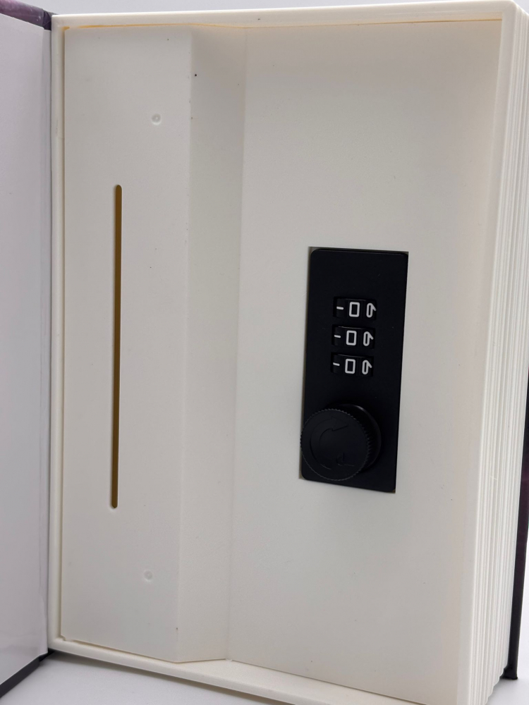 Pusculita Secreta cu Cod – Design Carte “Space Mystery Manual”, Ideală pentru Economii Discrete [4]