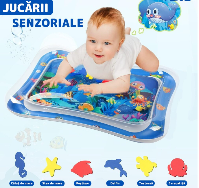Saltea cu Apă pentru Bebeluși – Spațiu de Joacă Senzorial, 69 x 50 cm [3]