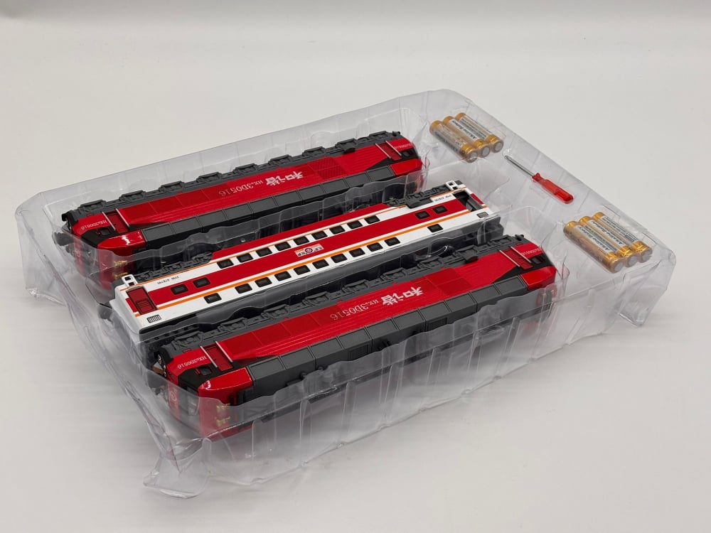 2 Locomotive Electrice cu Vagon din Metal – 70 cm Lungime Totală, Sunete și Lumini, Baterii Incluse [15]