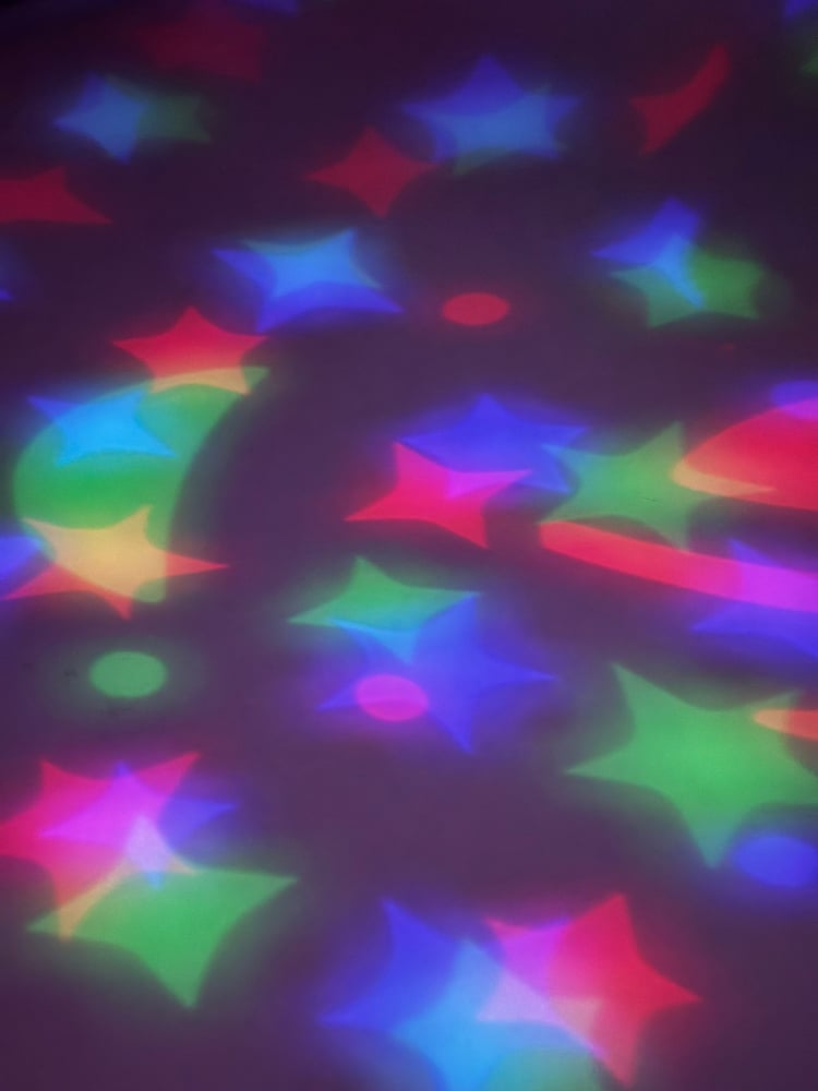 Ursuleț și Cățel Muzical cu Proiecție de Stele, 25 cm, Lumină si Muzica Calda, Funcționează pe Baterii [4]