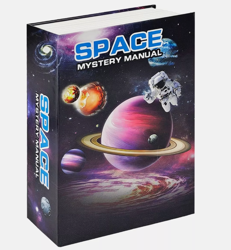Pusculita Secreta cu Cod – Design Carte “Space Mystery Manual”, Ideală pentru Economii Discrete [2]
