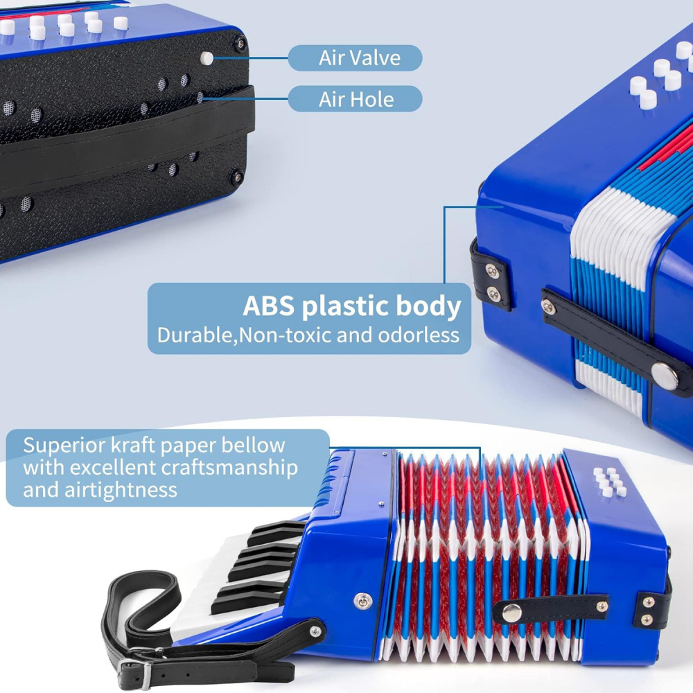 Acordeon Copii cu Clape, iStan, 23 x 38 cm [4]